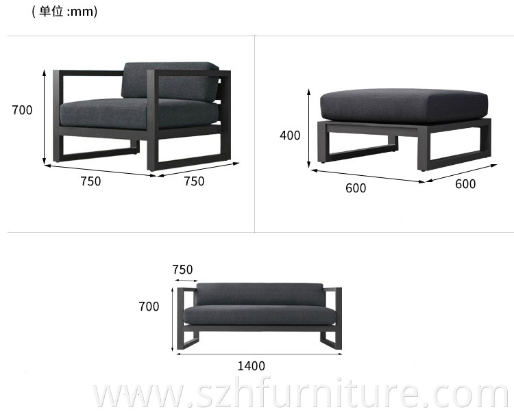 Sofa size